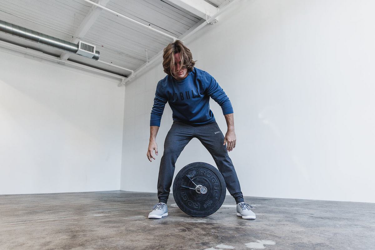 Nobull Crew Men's Sweatshirts Navy | Australia (GB9130)